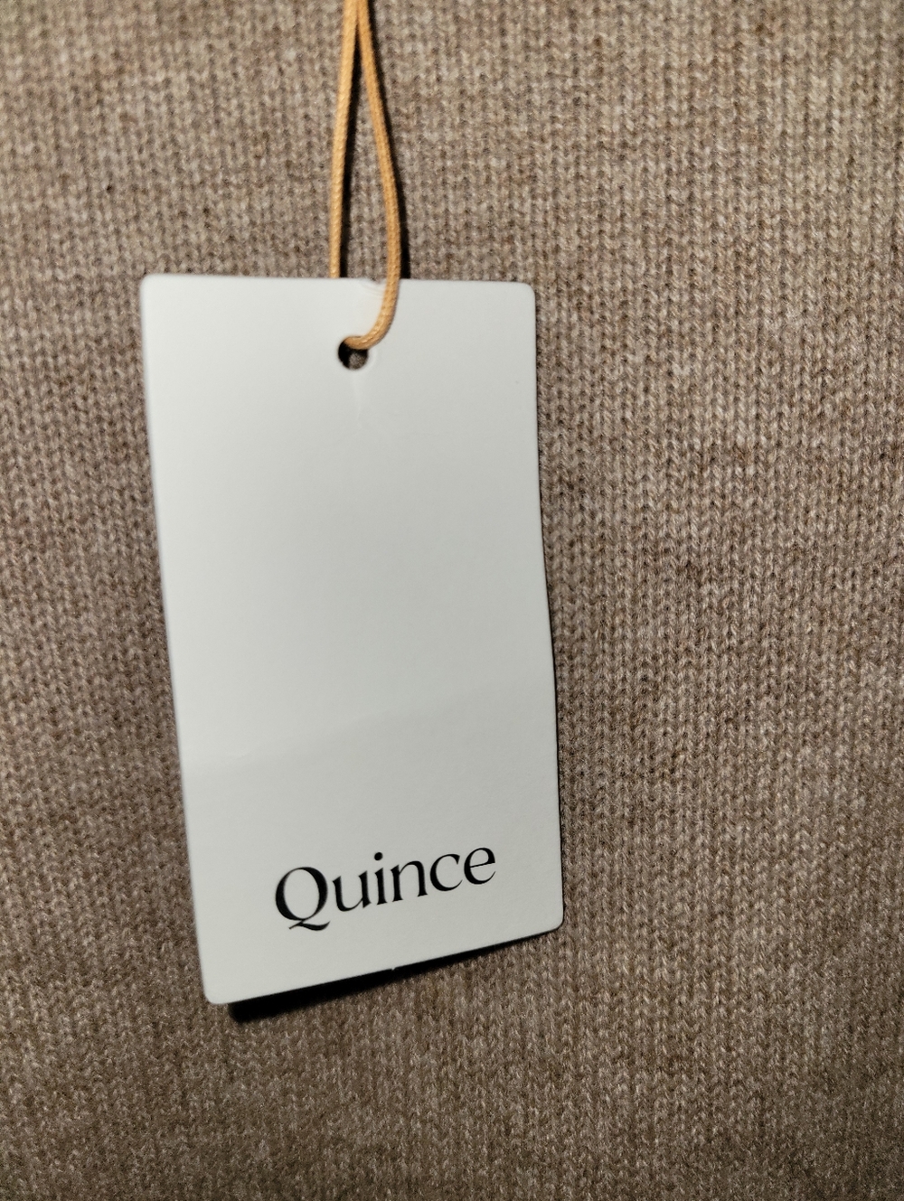 QUINCE 100% Mongolian Cashmere Sweater Tan Size S - Picture 3 of 5